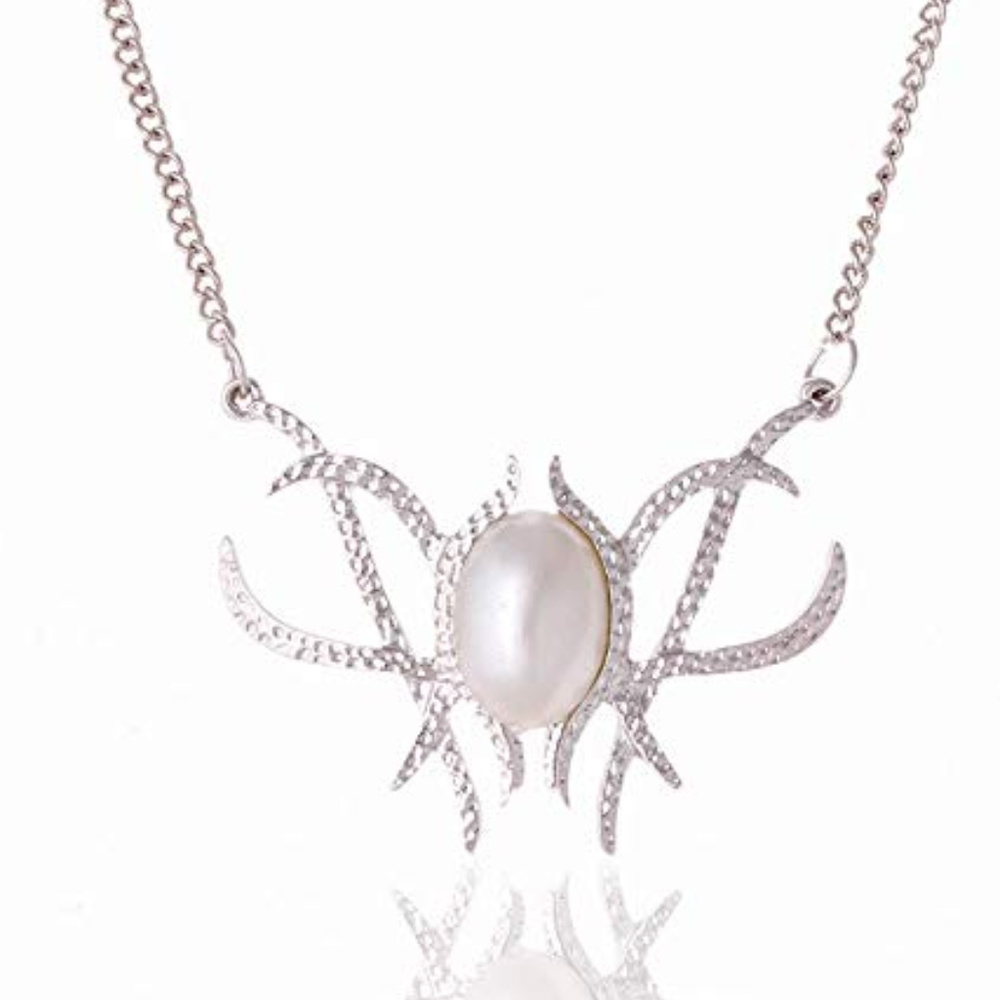Elven Necklace LOTR Elven Jewelry Silver